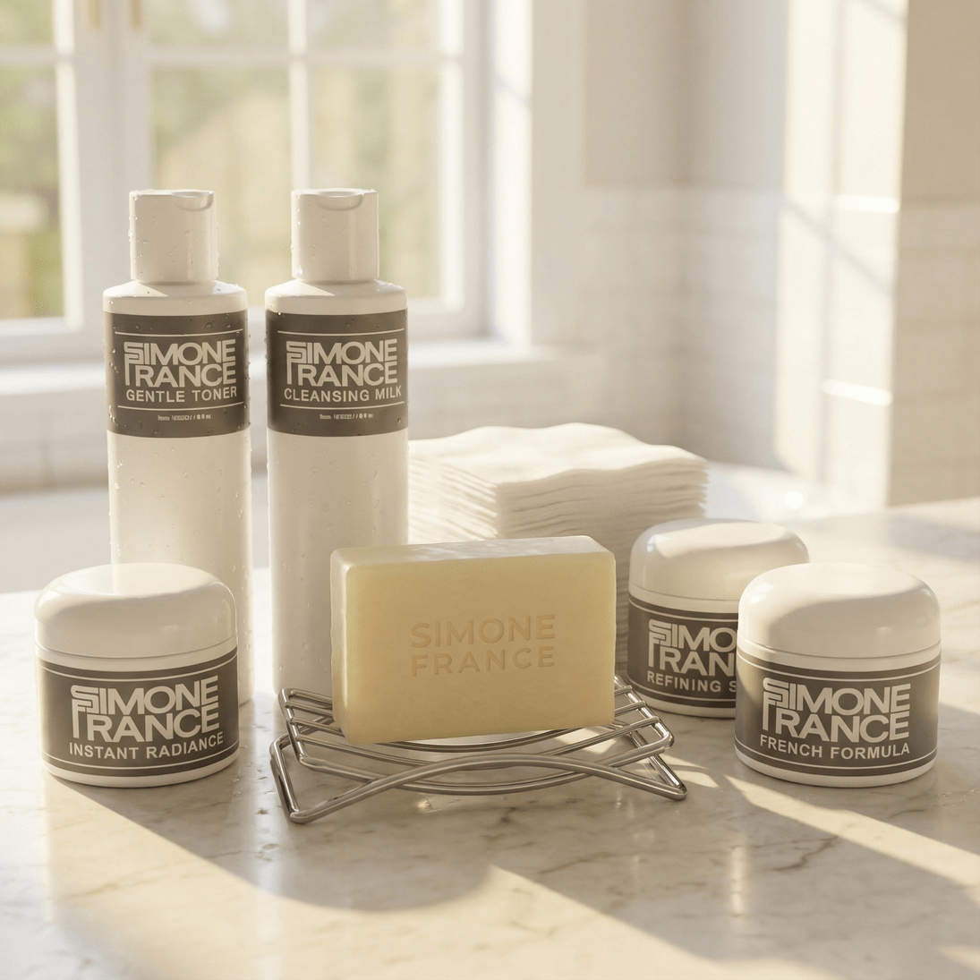 The Full System Kit - AM, PM, Weekly - Simone France Skincare